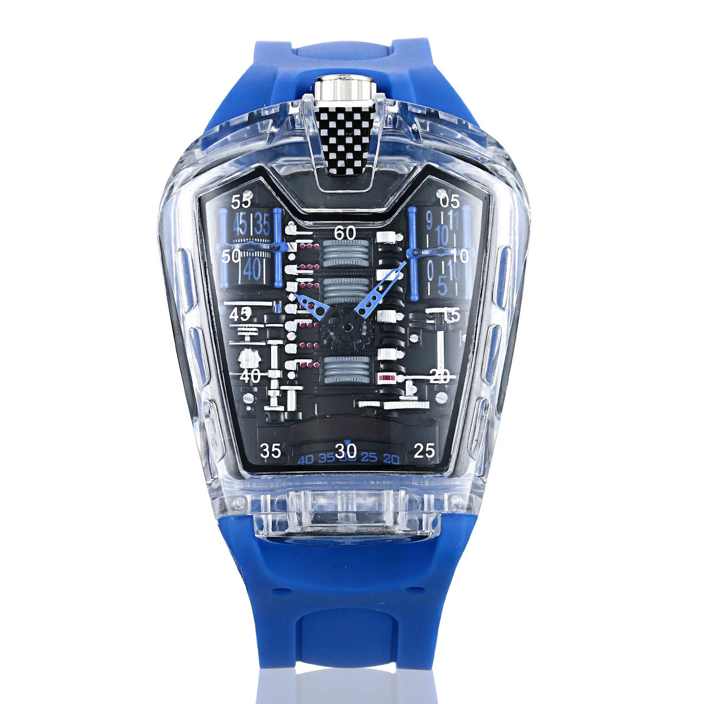 Men's Hollow Watch Ghost Silica Silicone Bracelet Quartz Watch Cool Relogio Men Watch Skeleton Ghost Student Clock