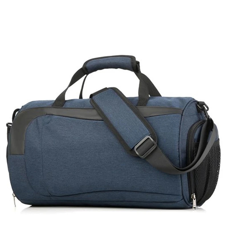 High Quality Durable Waterproof Foldable Sport Gym Bag Light Oxford Cloth Travel Duffel Rock Style Custom Pattern Outdoors
