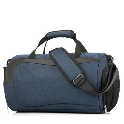 High Quality Durable Waterproof Foldable Sport Gym Bag Light Oxford Cloth Travel Duffel Rock Style Custom Pattern Outdoors