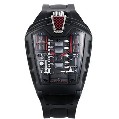 Men's Hollow Watch Ghost Silica Silicone Bracelet Quartz Watch Cool Relogio Men Watch Skeleton Ghost Student Clock