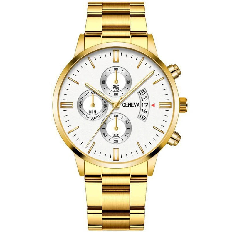 Business Men's Watch Luxury Dial Men's Leisure Quartz Watch Fashion Wristwatch