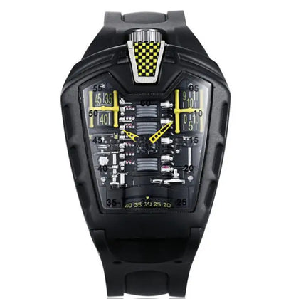 Men's Hollow Watch Ghost Silica Silicone Bracelet Quartz Watch Cool Relogio Men Watch Skeleton Ghost Student Clock