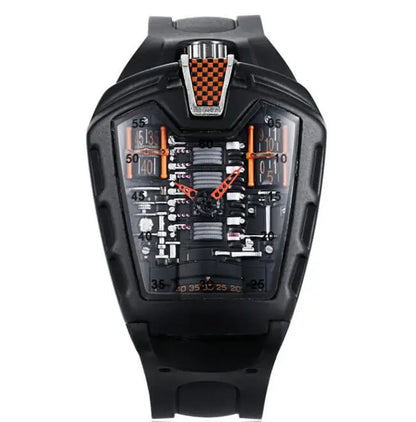 Men's Hollow Watch Ghost Silica Silicone Bracelet Quartz Watch Cool Relogio Men Watch Skeleton Ghost Student Clock