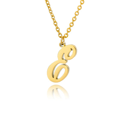Dainty Initial Letter Necklaces For Women Gold Color Minimalist Stainless Steel Initial Necklace Femme Wedding Jewelry Gift