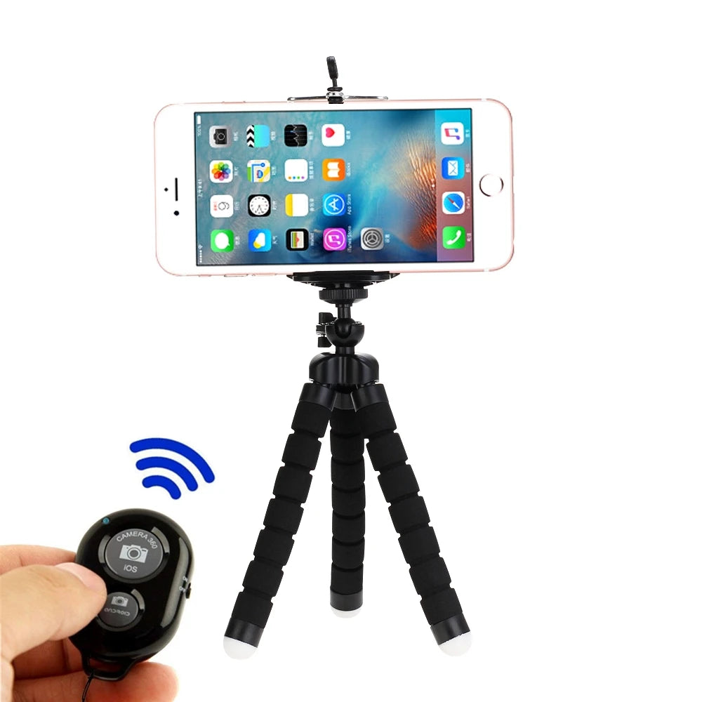 Tripods for cell phones, mini mobile camera holder, smartphone clips, monopod, octopus, tripod stand