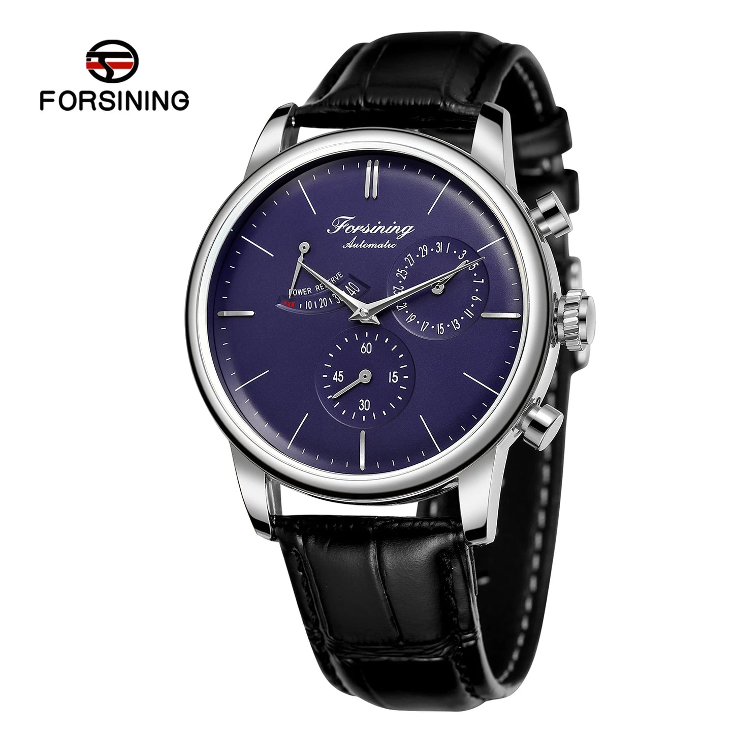 Power Reserve Uhren Forsining New Business Men's Wristwatch Genuine Leather OEM Watch Hot Automatic Water Resistant Luxury Watches