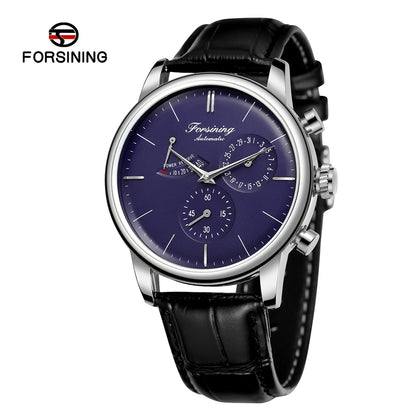 Power Reserve Uhren Forsining New Business Men's Wristwatch Genuine Leather OEM Watch Hot Automatic Water Resistant Luxury Watches