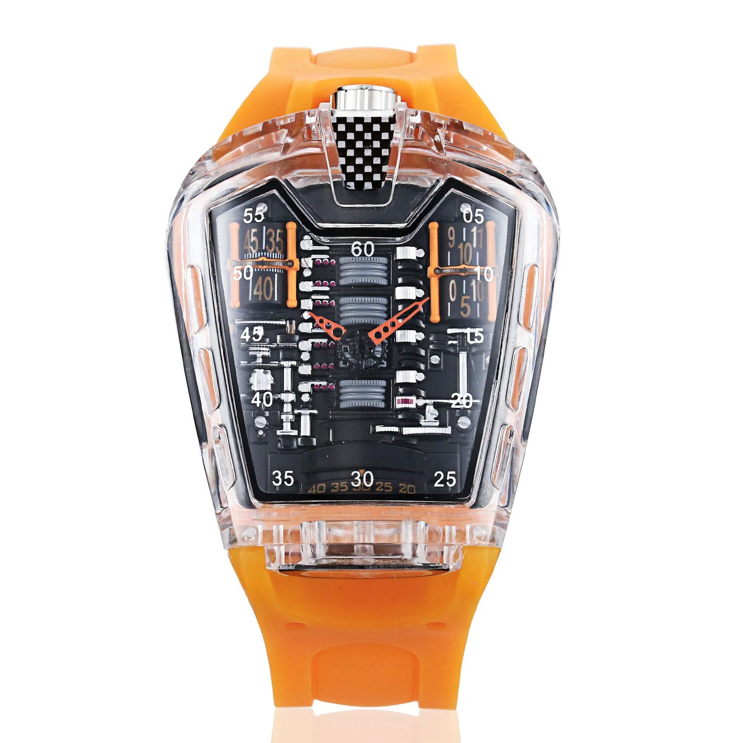 Men's Hollow Watch Ghost Silica Silicone Bracelet Quartz Watch Cool Relogio Men Watch Skeleton Ghost Student Clock
