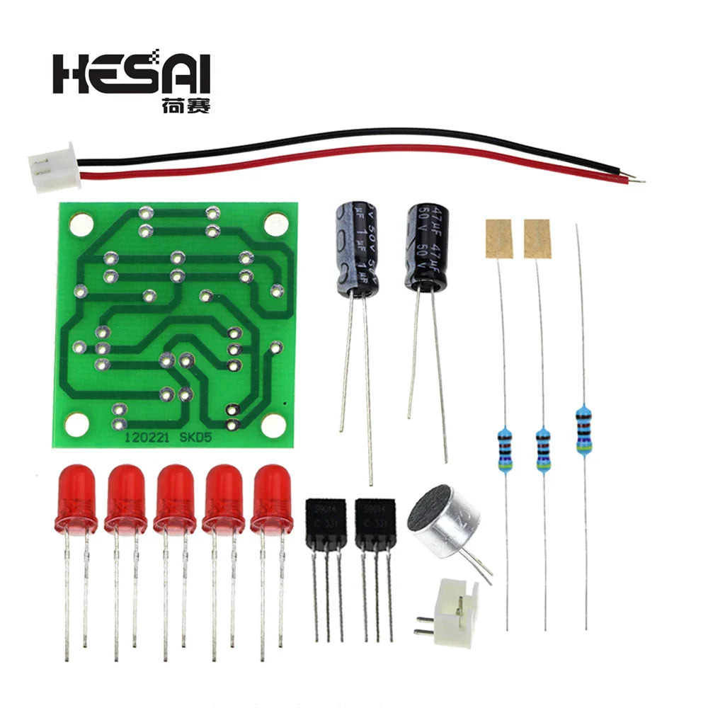 Funny Electronic Kits, Voice Control, LED Melody Light Kits, DIY Production Suite, Small Electronic Learning Kits