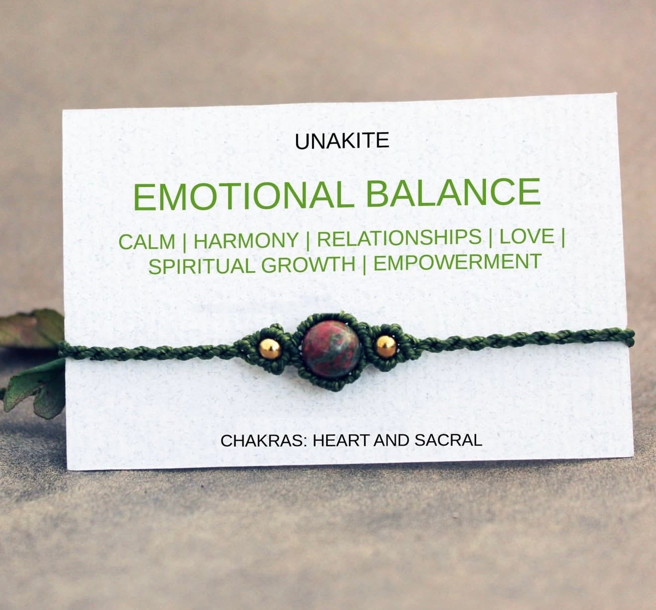 UNAKITE EMOTIONAL BALANCE