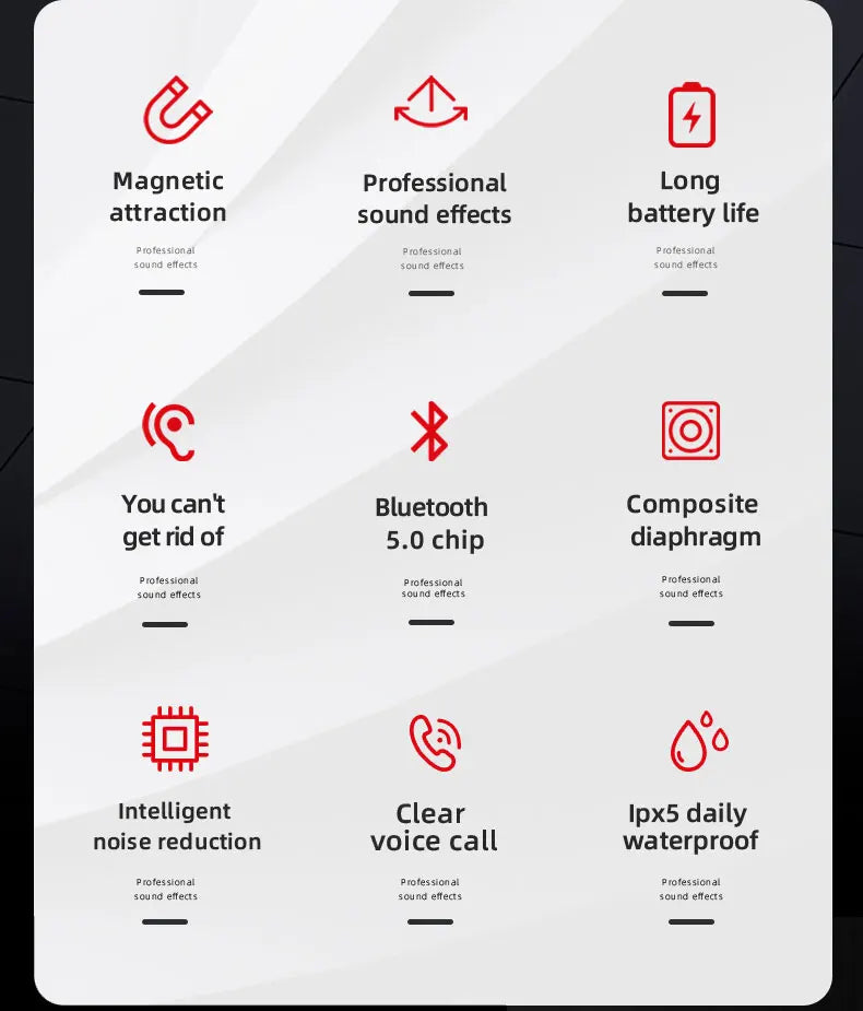 Original Lenovo HE05 Pro TWS Wireless Bluetooth 5.0 Sports Noise Canceling Neckband Earphones, Waterproof, Microphone
