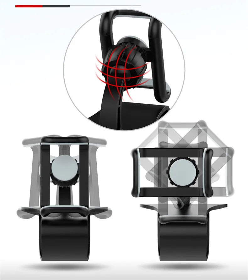 360° rotating car phone holder, universal car dashboard mount, self-gripping mount, fixed phone holder.