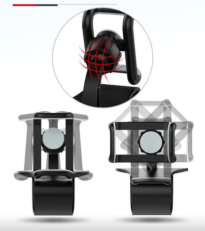 360° rotating car phone holder, universal car dashboard mount, self-gripping mount, fixed phone holder.