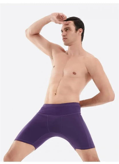 Mul-Pockets Compression Shorts 3.0 Mens Marathon Running Shorts Quick Dry Exercise Training Jogging Cycling Fitness Tight Shorts
