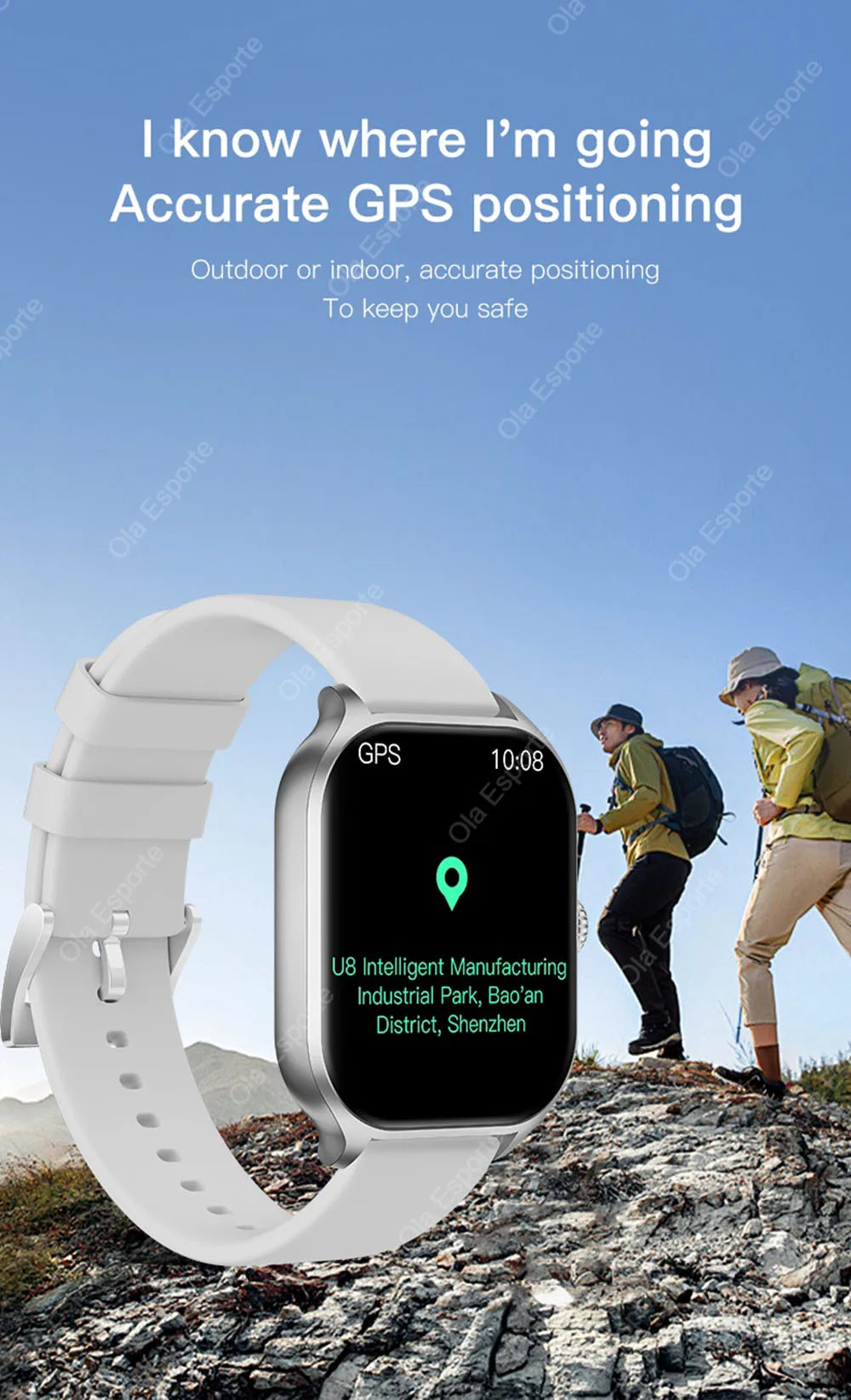 2026 New Smart Watch For Android IOS 2.01Inch Color Screen Bluetooth Call Blood Oxygen/Pressure Monitoring Smart Watch Women Men