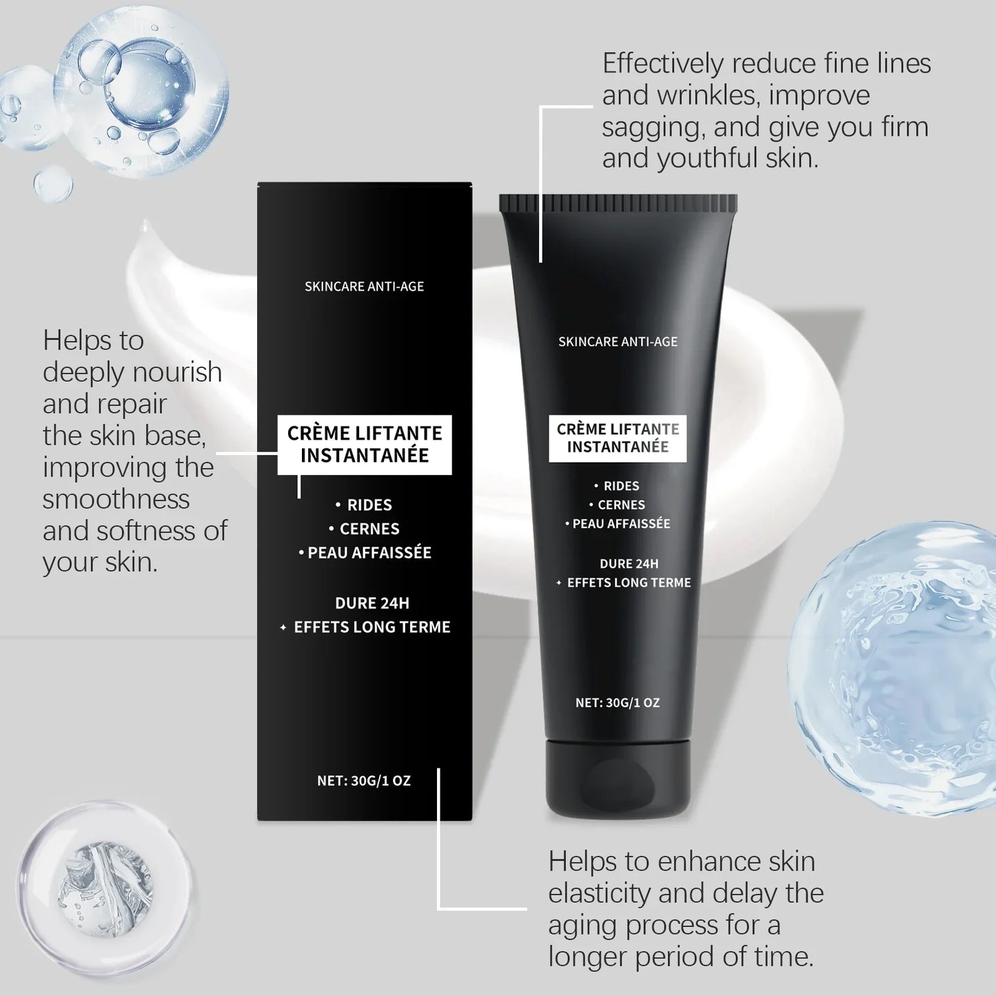 Facial Firming Cream - Firming, Pore-Refining, Hydrating &amp; Moisturizing Skin Care Cream for Reducing Fine Lines