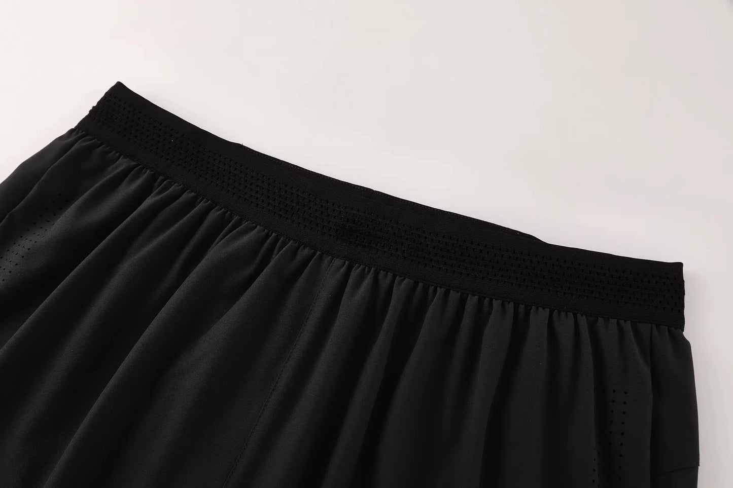 Men Running Shorts Gym Marathon Track Sports Shorts 2 In 1 Quick Dry Workout Training Gym Fitness Short Pants Summer Men Shorts