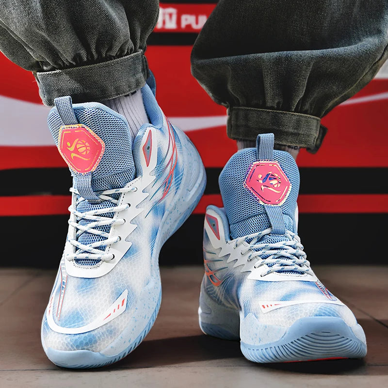 Unisex Basketball Shoes High-quality Mesh Breathable Field Training Sports Shoes Youth Outdoor Basketball Boots for Men