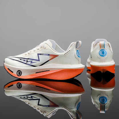 Men's Fashionable Casual and Comfortable Sports Running Shoes - Breathable Fabric Upper, Non-Slip and Wear-Resistant Cushioning Soles, Round-Toe Lace-Up Casual Running Shoes, Suitable for All Seasons