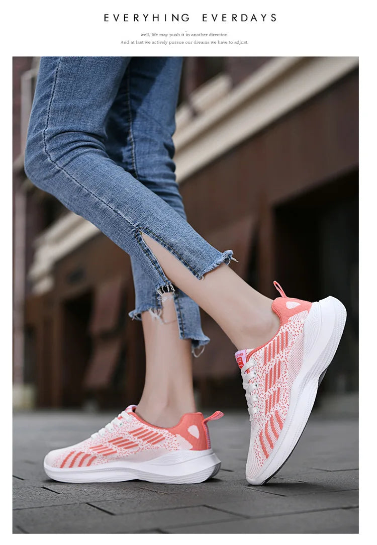 Women Running Shoes Breathable Casual Shoes Outdoor Light Weight Sports Shoes Casual Walking Sneakers Tenis Feminino Shoes