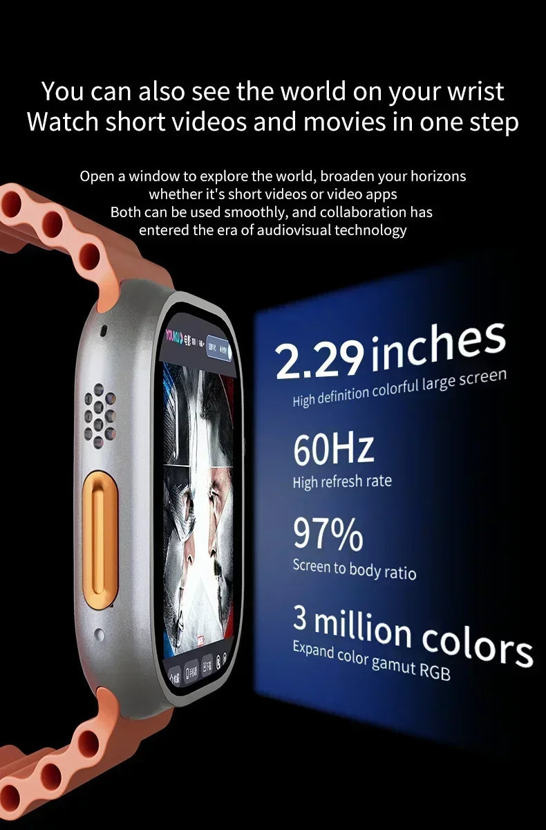 4G Android Smartwatch DW100 New Global Call Fingerprint Unlock 4G SIM Card 2.29 Inch AMOLED Video Chat WIFI GPS App Download