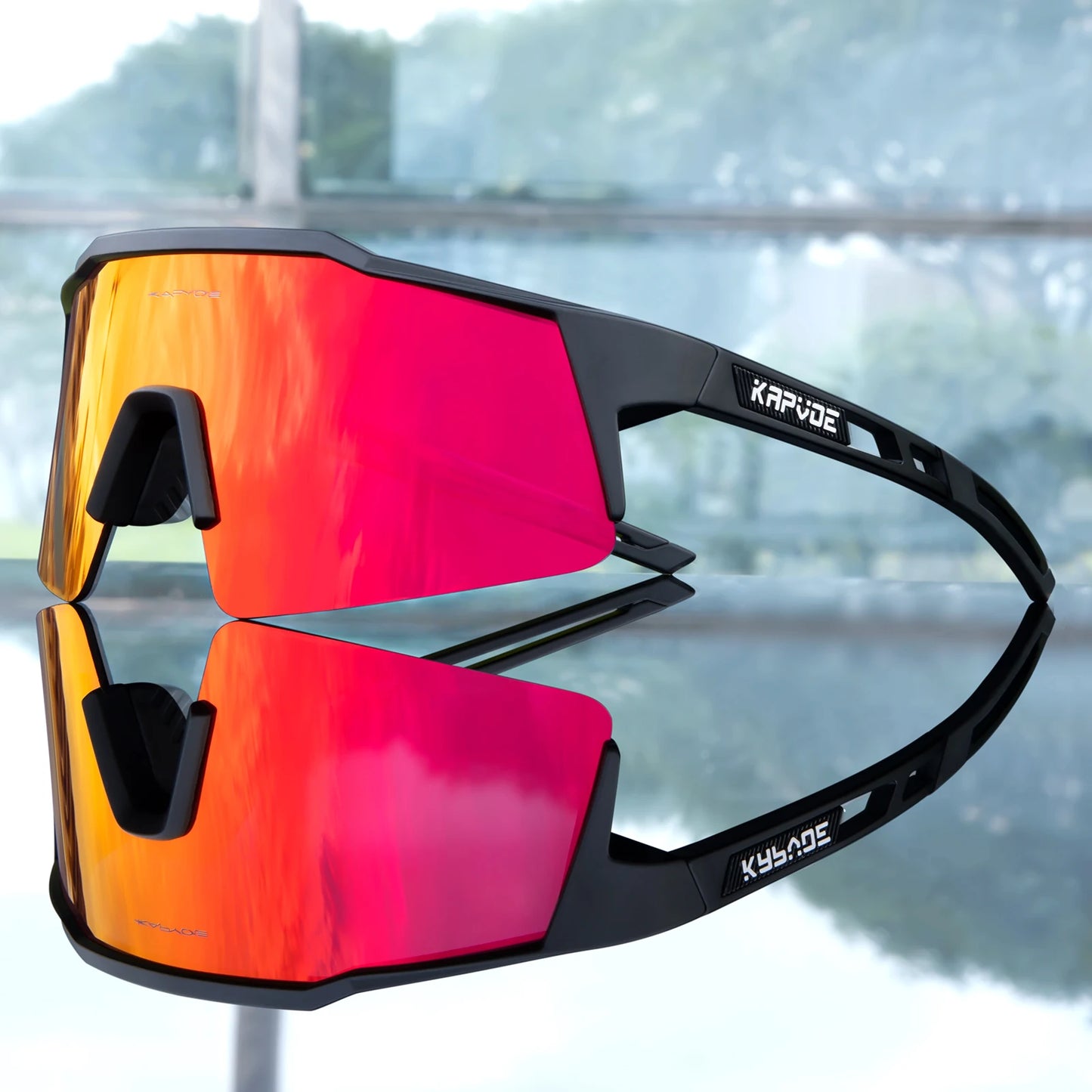 Kapvoe Bike Sunglasses Cycling Glasses for Man MTB Goggles Women Outdoor Camping Hiking Sports  UV400 Riding Bicycle Eyewear
