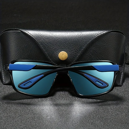 Classic polarized sports sunglasses, unisex, ideal for driving, fishing, hiking, and outdoor activities, UV400 protection.