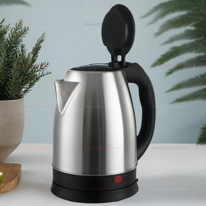 2.0L Large Capacity Electric Kettle Stainless Steel Portable Water Boiler Pot Quick Boil Smart Kettle For Hotel Family Kitchen