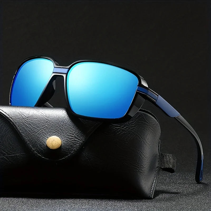 Classic polarized sports sunglasses, unisex, ideal for driving, fishing, hiking, and outdoor activities, UV400 protection.