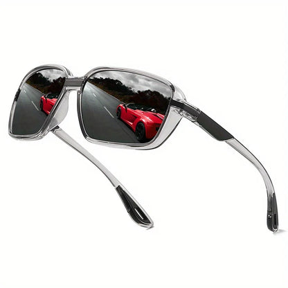 Classic polarized sports sunglasses, unisex, ideal for driving, fishing, hiking, and outdoor activities, UV400 protection.