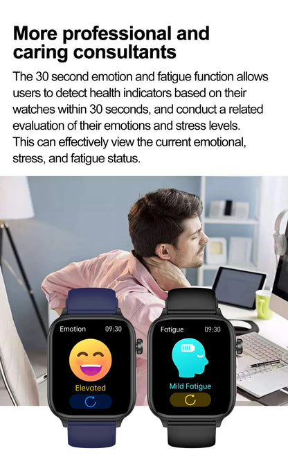 2025 New For XIAOM1 ECG+PPG Blood Fat Uric Acid Health Smartwatch Men Women Heart Rate Blood Pressure Bluetooth Call Smart Watch