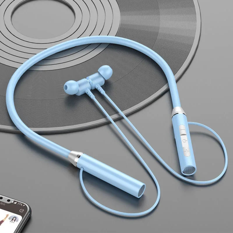 K58 Wireless Earphones Bluetooth 5.3 Neckband Headphones Gaming LED Display HIFI Headset Sports TWS Earbuds With Mic TF Card