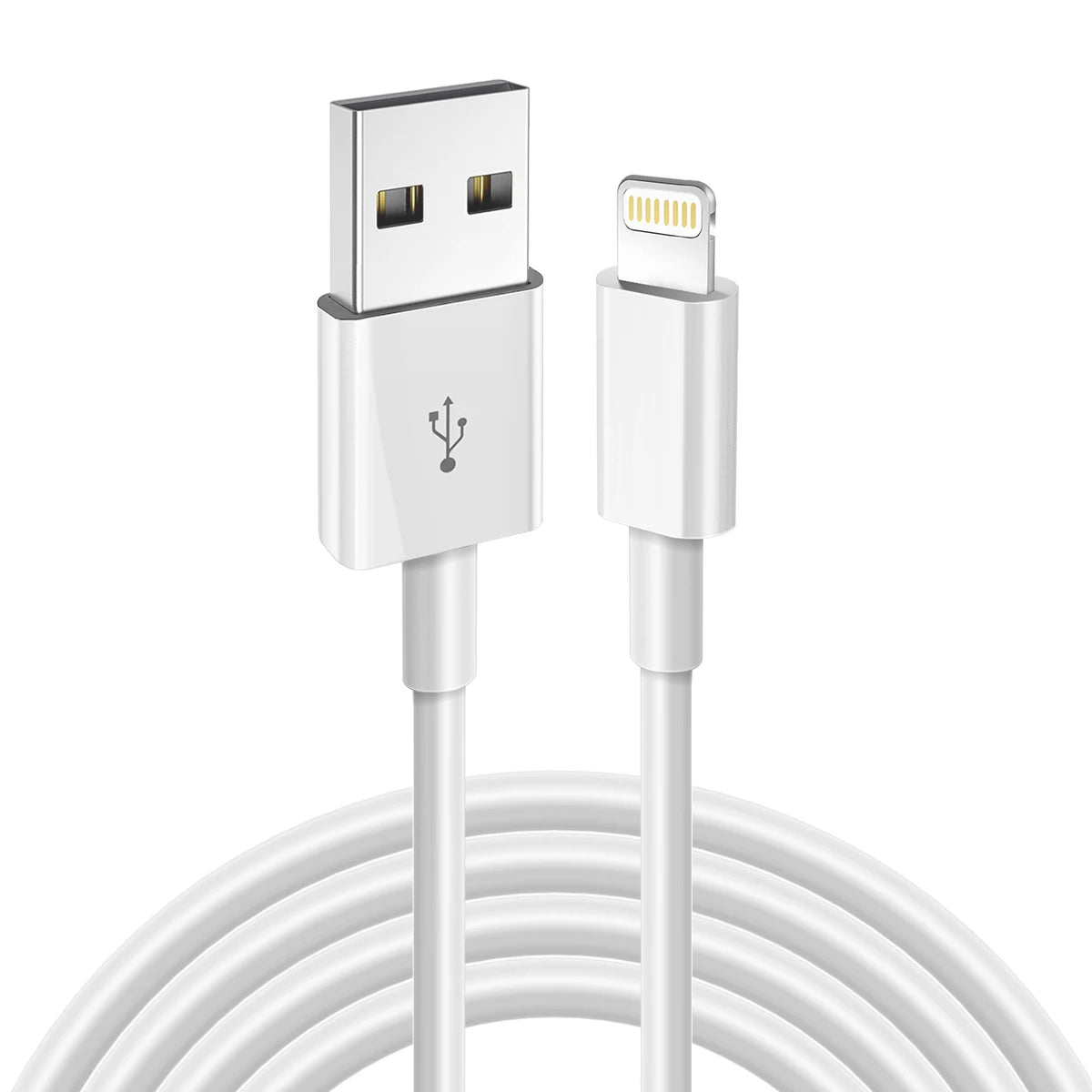 3A USB Cable For iPhone 14 13 12 11 Pro Max X XR 6s 7 8 Plus  3ft  6ft Lead Mobile Phone Fast Charging Cord Data Charger Wire