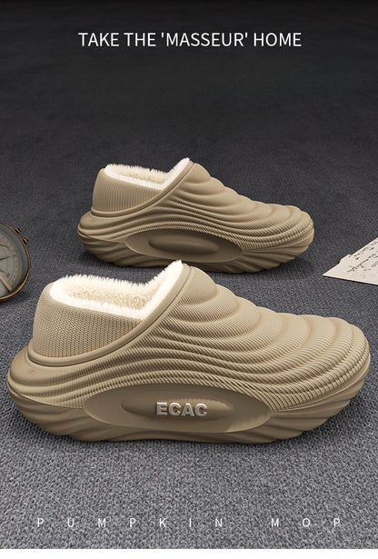 Winter Warm Slipper Women Fluffy Fur Plush Indoor Lazy Thermal Furry Home House Fuzzy Shoe Flat Flip Flop Ladies Slide Men Male