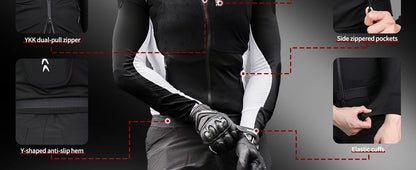 WOSAWE Men's Motorcycle Racing Jacket Off-Road CE Protective Gear Motocross Soft Armor Body Protector Sports Racing Equipment