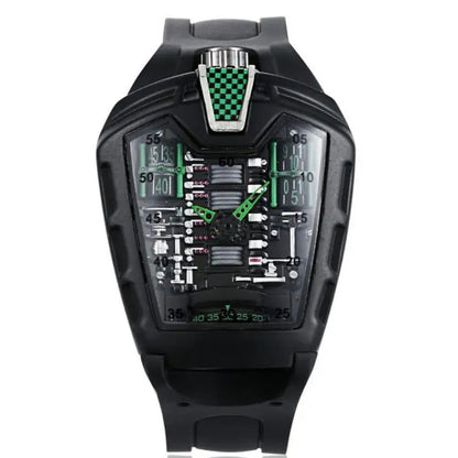Men's Hollow Watch Ghost Silica Silicone Bracelet Quartz Watch Cool Relogio Men Watch Skeleton Ghost Student Clock