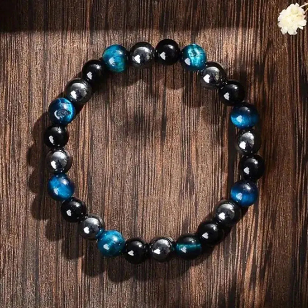 1PC Personalized Fashion Style Bracelet Natural Tiger Eye Stone Men's And Women's Jewelry Suitable For Gift Giving