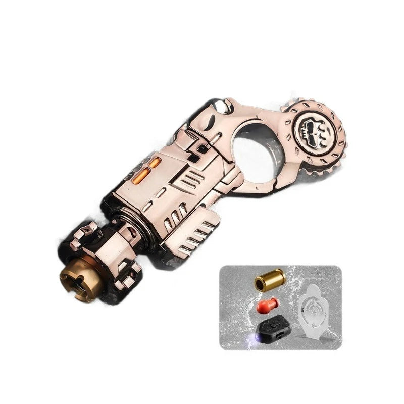 Metal Alloy Shell-Ejecting Toy Pistol Set Fun Shooting Sensory Toy Stress Relief EDC Office Desk Gadget Gift for Boys Adults
