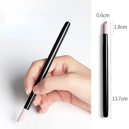 Portable Quartz Grinding Sanding Pen Nail Cuticle Pusher Dead Skin Remove Pushers Nail Polish Manicure Stick Nail Files Tools