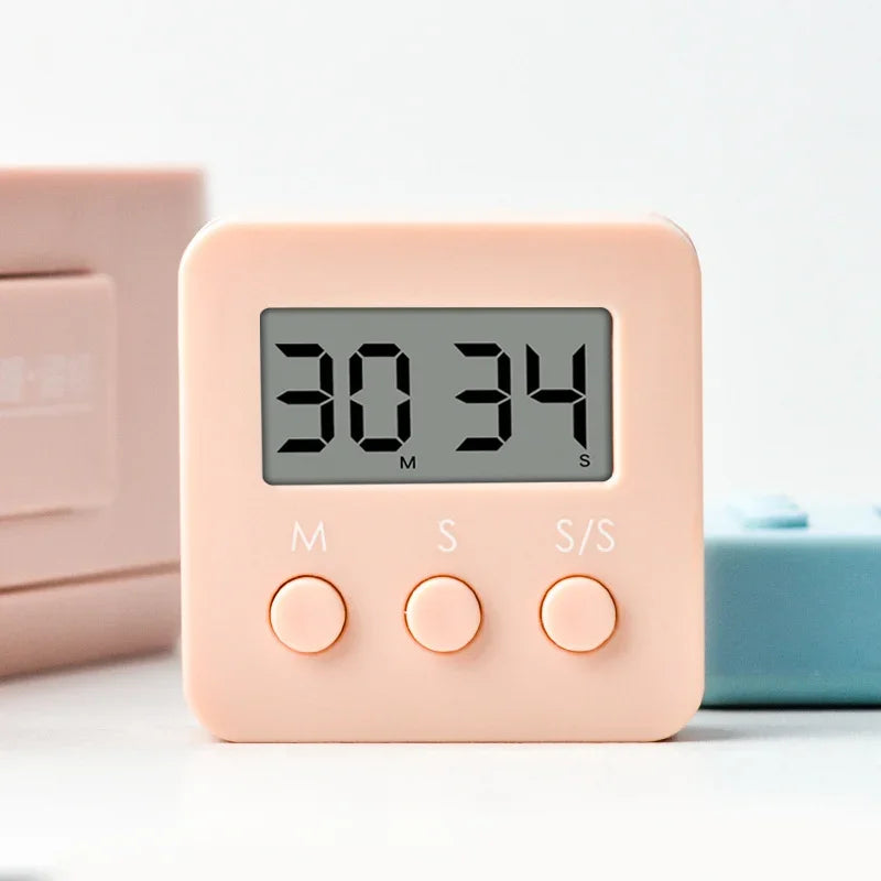Digital Timer, Cooking Alarm Clock, Countdown Stopwatch, Kitchen Gadget Tools for Cooking, Sleeping, Showering, Studying