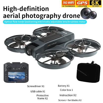 New X266 GPS 8K Professional HD 360° Drone with Dual Cameras, 5G WIFI, Brushless Motors, Obstacle Avoidance, FPV, Foldable Quadcopter, Toys