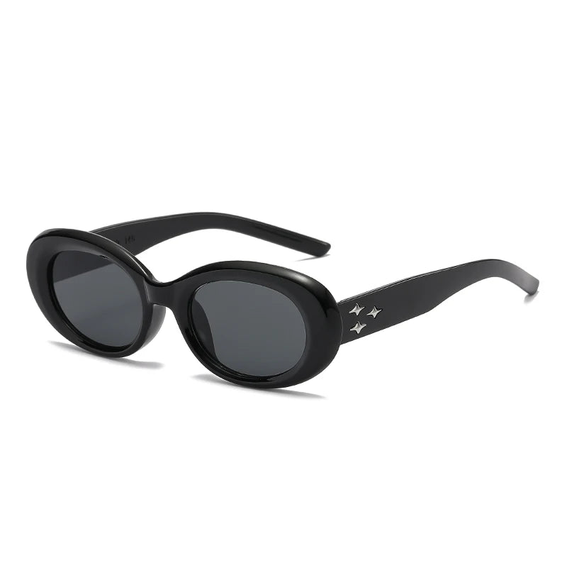 New 2025 Oval Sunglasses for Men Women Fashion Retro Brand Design Shades Eyewear Female Candy Color Goggle Fishing Sun Glasses