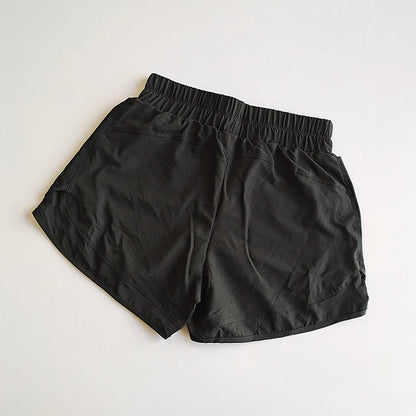 Summer Women's Loose Sports Shorts Women 2 in 1 Fitness Shorts High Waist Yoga Shorts Quick Dry Running Casual Sports Shorts