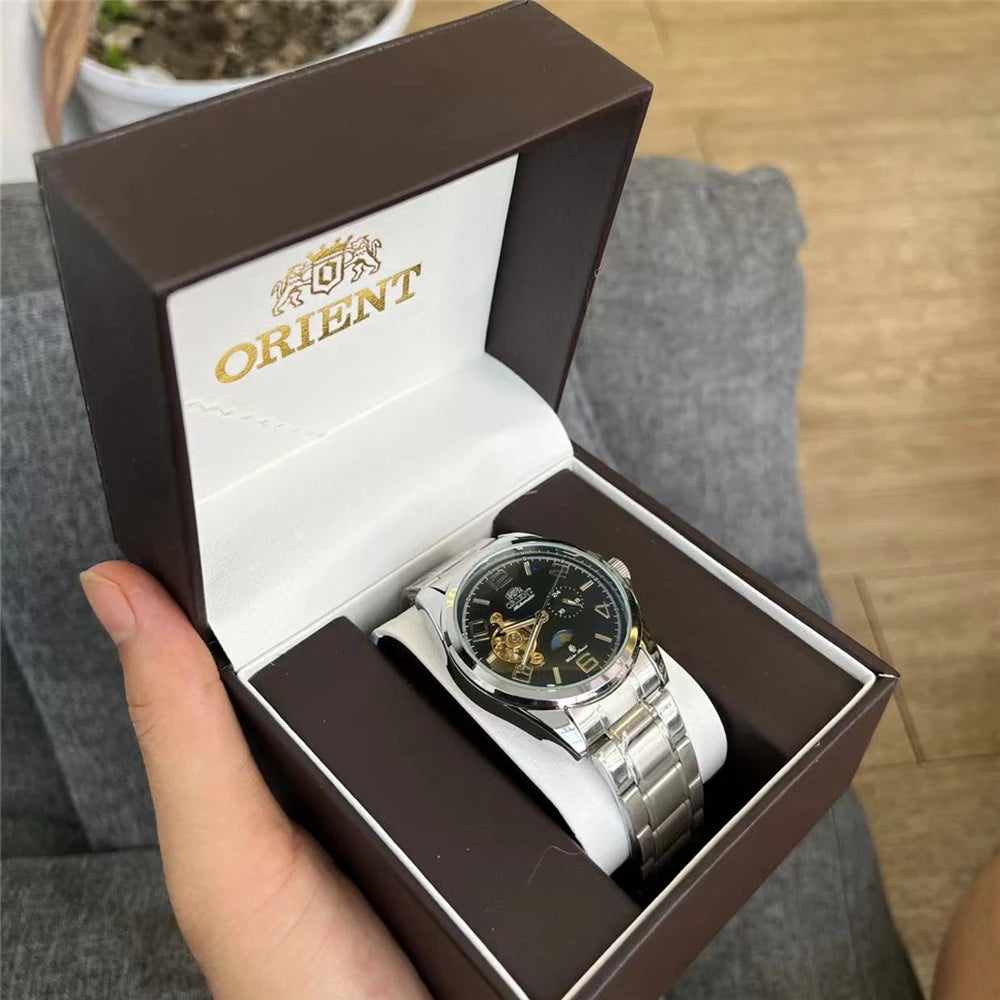 Orient Watch Refurbished Second-hand Japanese Fully Automatic Mechanical Watch Hollowed Out Business Men's Watch 1:1