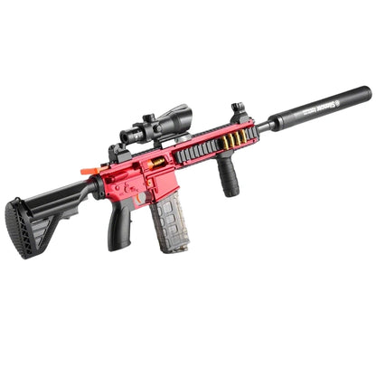 New M416 Barrett Shell Ejection Soft Bullet Toy Gun Manual Classic Style with Automatic Return Target Boy Toy Birthday Gift