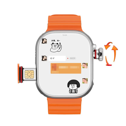 Original 4G Smartwatch CDS9 S9 S10 Ultra Rotary Camera GPS WIFI Heart Rate Tracker 256GB Storage Download Apps Sport Smart Watch