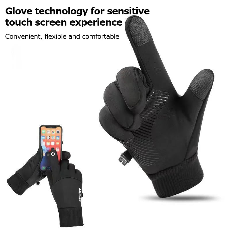 Men's and women's winter gloves, touchscreen warm gloves, waterproof, windproof, thermal gloves for driving, running, skiing, and riding.