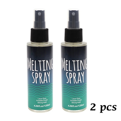 120Ml Lace Melting Spray Seamless Finish Glue Spray Wig Melting Spray &amp; Hair Adhesive For Lace Wigs Strong Invisible Lace Glue