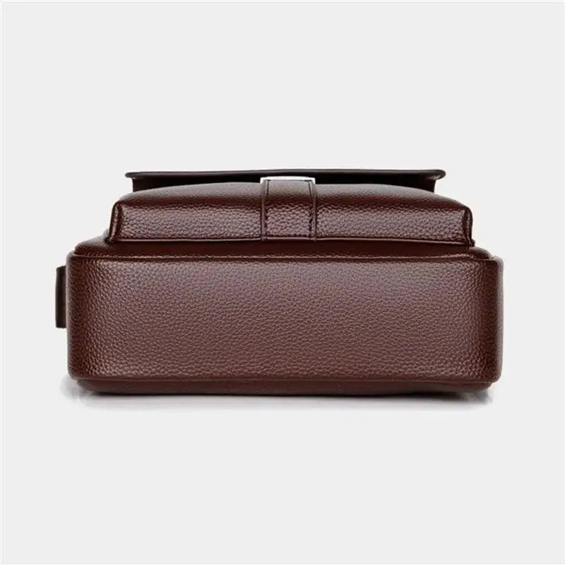 2025 New Men's Crossbody Shoulder Bags Waterproof Vintage Large Capacity PU Leather Bag Men's Messenger Tote