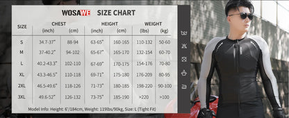 WOSAWE Men's Motorcycle Racing Jacket Off-Road CE Protective Gear Motocross Soft Armor Body Protector Sports Racing Equipment